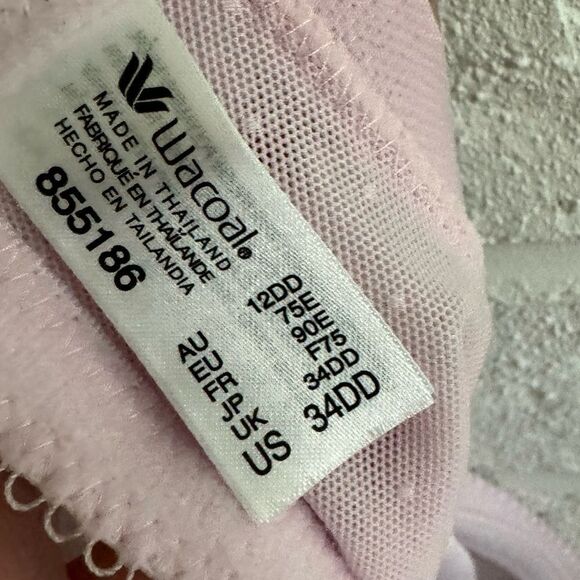 Wacoal Retro Chic Full Figure Pink Underwire Bra 855186 Size 34DD - Picture 3 of 3